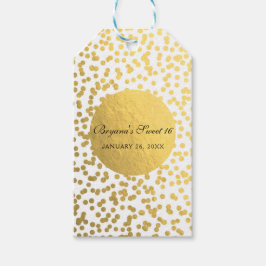 Goldfoil Confetti Dots Glam Moderne Gastgeschenk H Geschenkanhänger