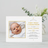 Goldfoil Geometric Heilige Kommune Folieneinladung (Stehend vorne)