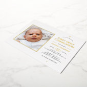 Goldfoil Geometric Heilige Kommune Folieneinladung (Gedreht)