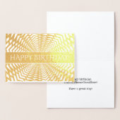 Goldfoil "GLÜCKLICH GEBURTSTAG!" Karte (Anzeige)