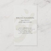 Goldfoil Mandala Bloral Yoga Meditation Om Symbol Visitenkarte (Rückseite)