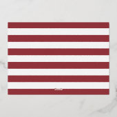 Goldfoil Nautic Hummer Probe Dinner Folieneinladung (Rückseite)