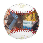 Goldfoil Typografie Vatertag Baseball (Vorderseite)