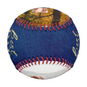 Goldfoil Typografie Vatertag Baseball (Rückseite)