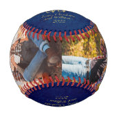 Goldfoil Typografie Vatertag Baseball (Vorderseite)