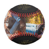 Goldfoil Typografie Vatertag Baseball (Vorderseite)