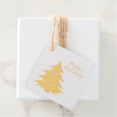 Goldfoil Weihnachtsbaum Geschenkanhänger (Mit Box)