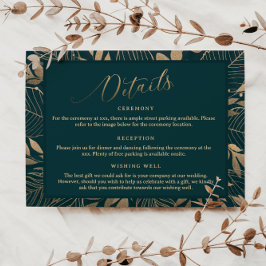 Goldfoliage-Hochzeitskarte Einladung