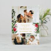 Goldfolie 3 Foto Elegante Weinkultur und Erde Folieneinladung (Stehend vorne)