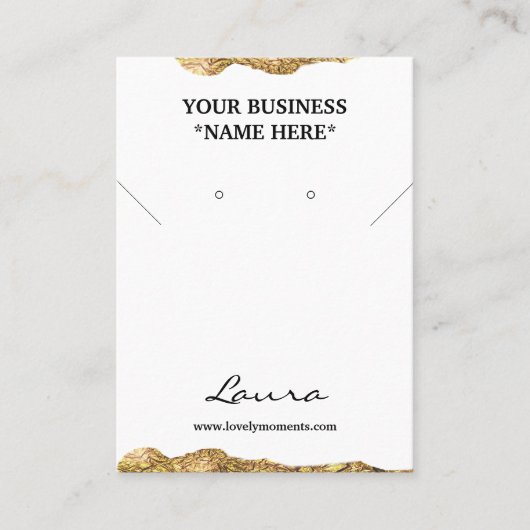 Goldfolie Abstrakt Stuhleroing Visitenkarte (Vorderseite)