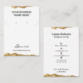 Goldfolie Abstrakt Stuhleroing Visitenkarte (Vorne/Hinten)