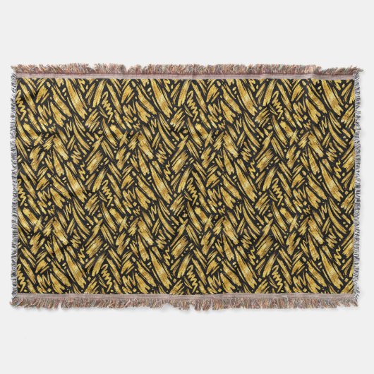 Goldfolie abstraktes Muster Decke (Vorderseite)