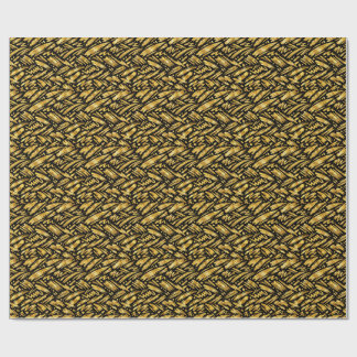 Goldfolie abstraktes Muster Geschenkpapier