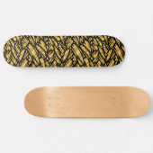 Goldfolie abstraktes Muster Skateboard (Horizontal)