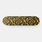Goldfolie abstraktes Muster Skateboard (Horizontal)