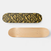 Goldfolie abstraktes Muster Skateboard (Horizontal)