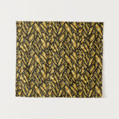 Goldfolie abstraktes Muster Wandteppich (Vorderseite (Horizontal))