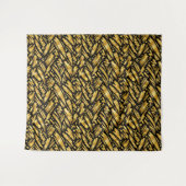 Goldfolie abstraktes Muster Wandteppich (Vorderseite (Horizontal))