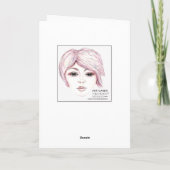 Goldfolie, Blumenstrauß, leere Grußkarte Karte (Rückseite)