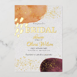 Goldfolie Brautparty-Folie Folieneinladung