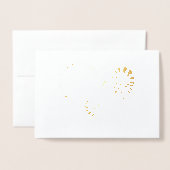 Goldfolie des Bootstauchs Folienkarte (Vorderseite mit Umschlag)