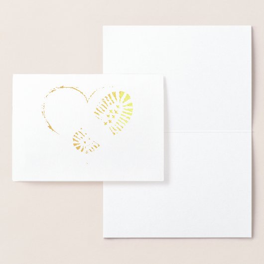 Goldfolie des Bootstauchs Folienkarte (Anzeige)