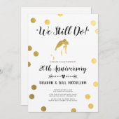 Goldfolie, die wir immer noch machen| 20. Hochzeit Einladung (Vorne/Hinten)