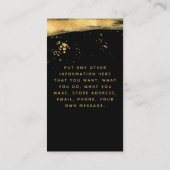 Goldfolie Effekt Herzeinsatz Karte für Bestellunge (Rückseite)