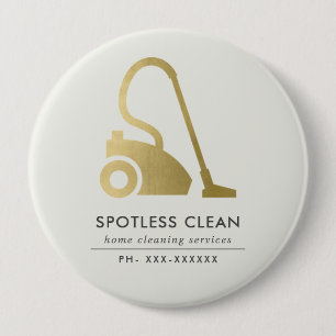 GOLDFOLIE EINFACHE VACUUM CLEANER CLEANING SERVICE BUTTON