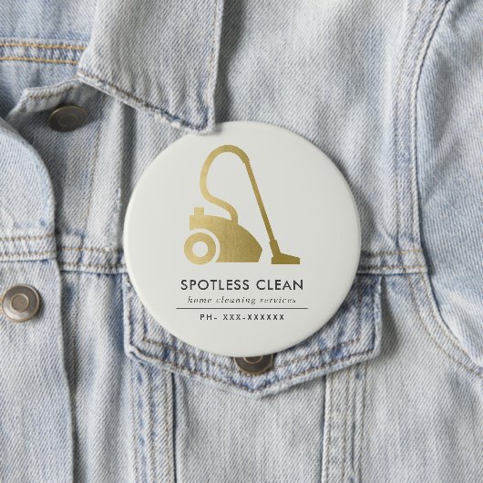 GOLDFOLIE EINFACHER VAKUUM CLEANER CLEANER SERVICE BUTTON (Beispiel)