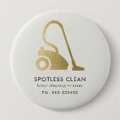 GOLDFOLIE EINFACHER VAKUUM CLEANER CLEANER SERVICE BUTTON (Vorderseite)
