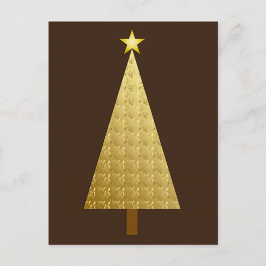 Goldfolie Feiertagspostkarte (Vorderseite)