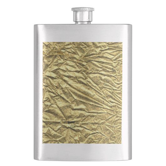 Goldfolie Flachmann (Vorderseite)