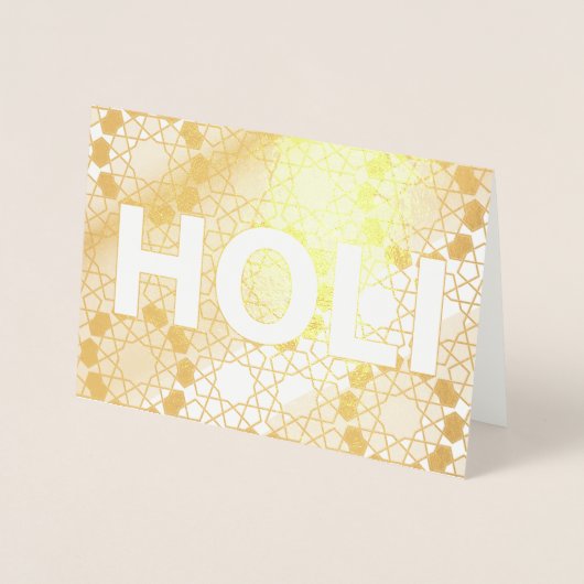 Goldfolie Folienkarte (Vorderseite)