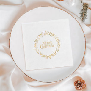 Goldfolie Frohe Weihnachten Feiertagsservietten Servietten Mit Folie