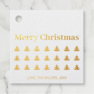 Goldfolie Frohe Weihnachten Geschenkanhänger