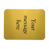 Goldfolie fügen Sie Ihren benutzerdefinierten Text Magnet (Horizontal)