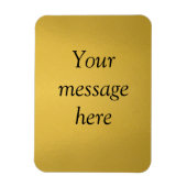 Goldfolie fügen Sie Ihren benutzerdefinierten Text Magnet (Vertikal)