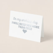 Goldfolie | Funny Bridesmaid oder Trauzeugin Folienkarte (Vorderseite)