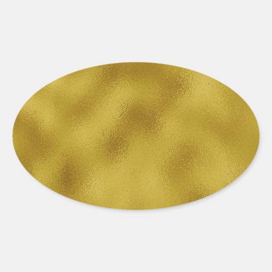 Goldfolie für Imitate Ovaler Aufkleber (Vorderseite)