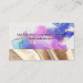 Goldfolie für Wasserfarben | Gold Fabric Business Visitenkarte (Rückseite)