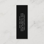 Goldfolie gebürstet | Brown Leather Mini Visitenkarte (Rückseite)