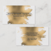 Goldfolie gebürstet | Fliesenmuster Visitenkarte (Vorne/Hinten)