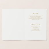 Goldfolie Geometrische Linien Bat Mitzvah Einladun Folienkarte (Innenseite)