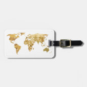 Goldfolie Gepäckanhänger (Vorderseite horizontal)