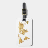 Goldfolie Gepäckanhänger (Vorderseite vertikal)