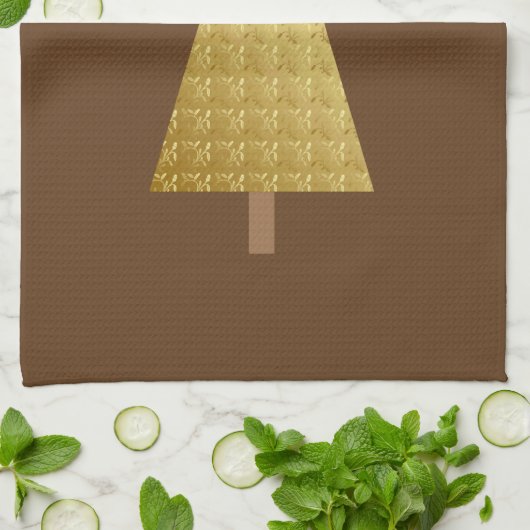 Goldfolie Geschirrtuch (Gefaltet)