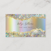 Goldfolie Glitzer Visitenkarte (Vorderseite)