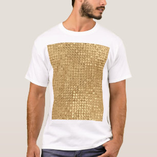 Goldfolie, glitzernde nahtlose Textur. T-Shirt