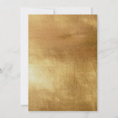 Goldfolie Graduierungsparty Einladung Black (Rückseite)